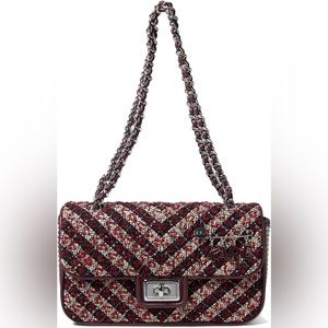 Karl Lagerfeld Paris Agyness Shoulder Medium Wine/Navy Color Brand NWT